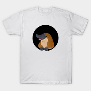 Adorable Platypus in Circle T-Shirt